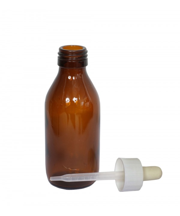 CAM ŞİŞE 100 ML + KOMPLE DAMLALIKLI KAPAKLI