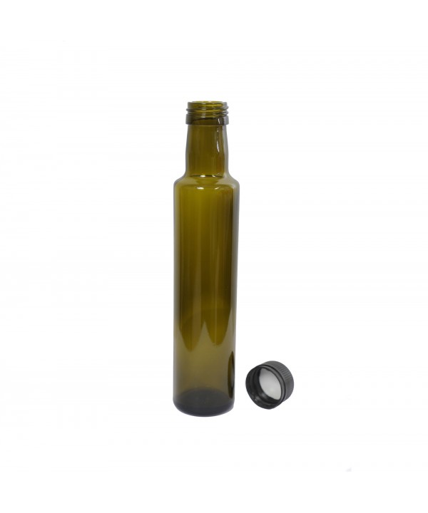 CAM ŞİŞE 250 ML + KİLİTLİ KAPAK