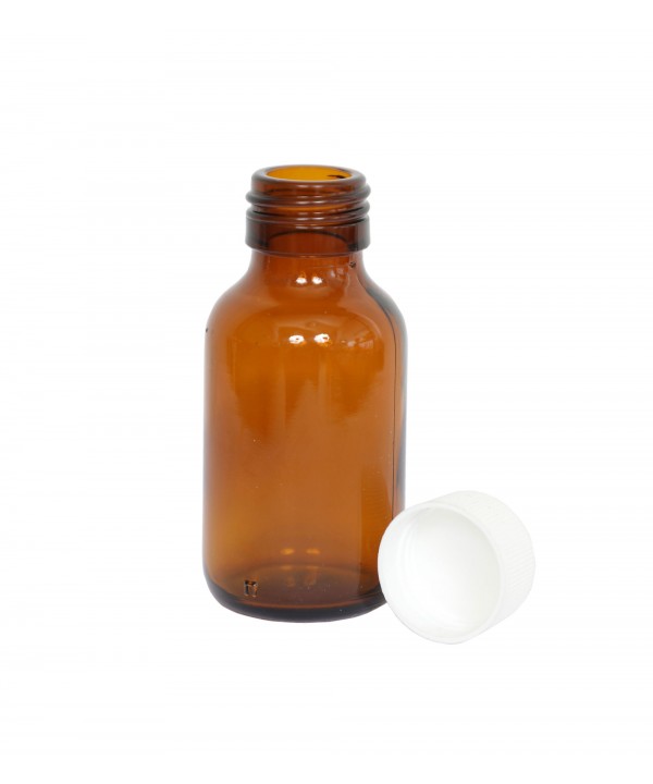 CAM ŞİŞE 100 ML + DÜZ KAPAKLI 